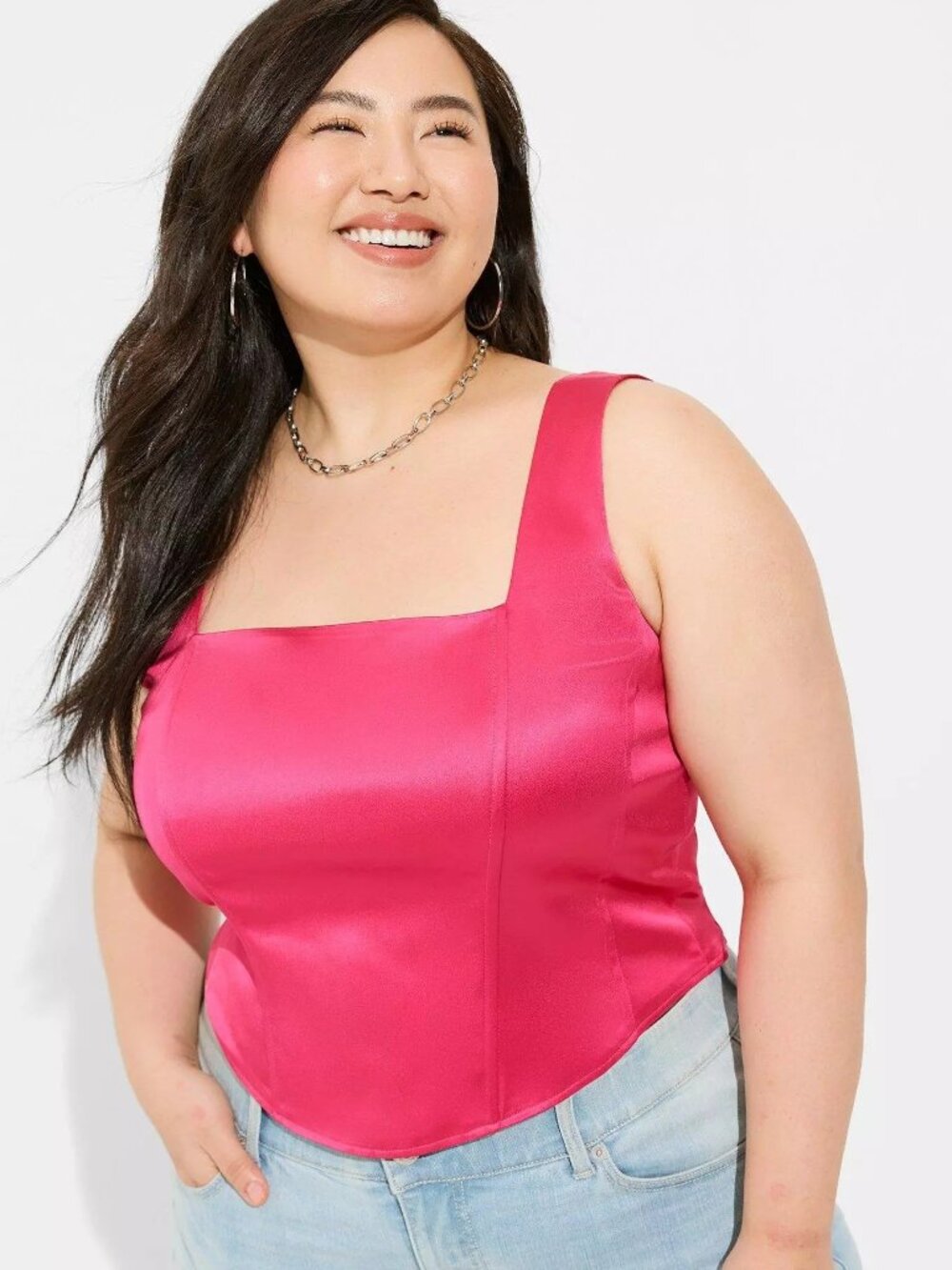 Torrid, Pink corset top